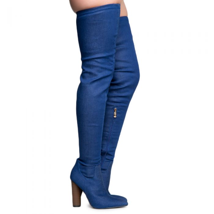 cape robbin denim boots
