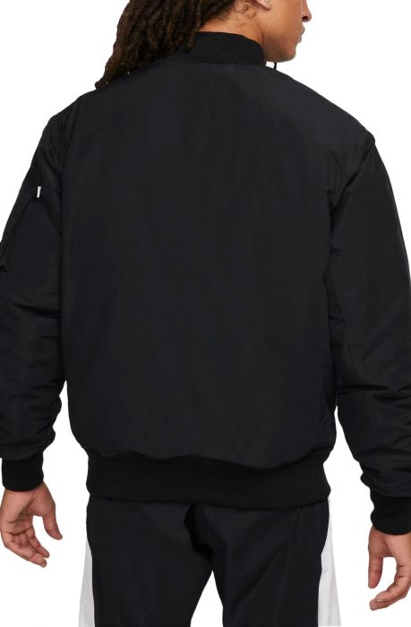 Essentials Statement MA-1 Jacket Black/Gym Red