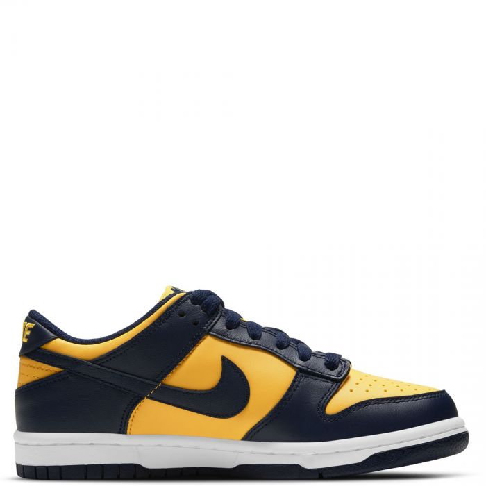 Grade School Dunk Low  Varsity Maize/Midnight Navy-White