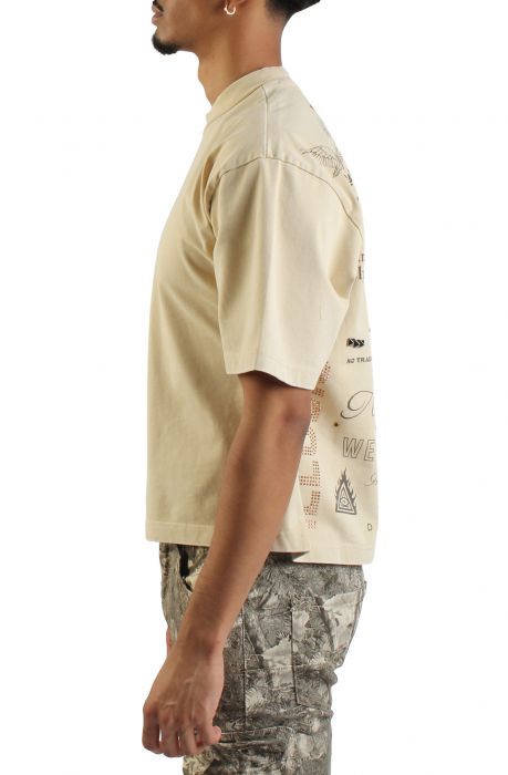 Illusions Cropped T-Shirt  Khaki