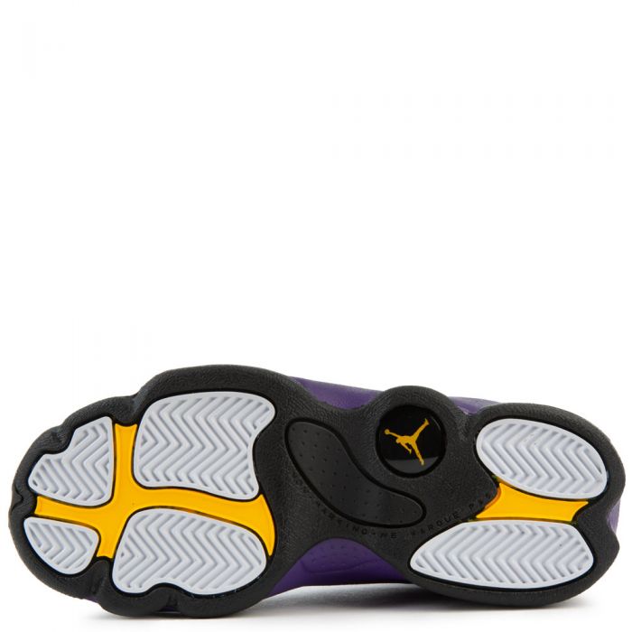 (PS) Air Jordan 13 Retro White/Black-Court Purple-University Gold