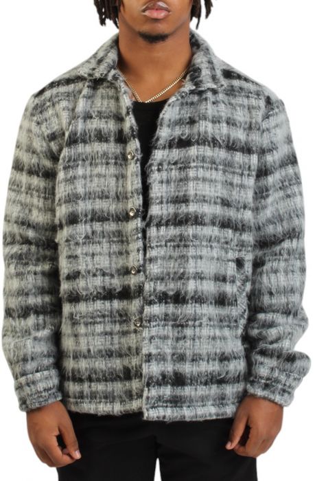 Marley Fluff Shirt Jacket Black Marle