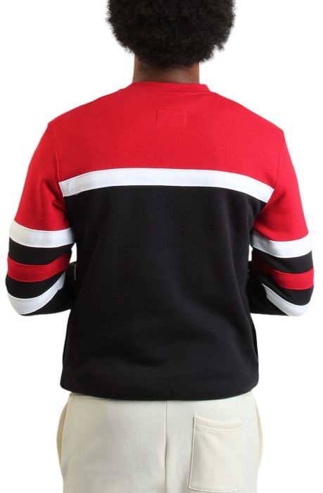 NBA Chicago Bulls Head Coach Crewneck Black/Red