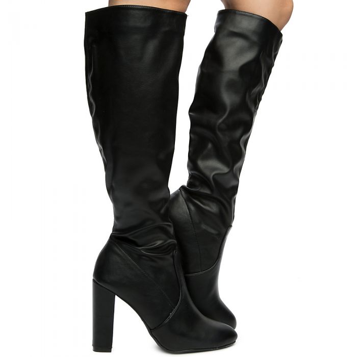 Fresh-01s Knee High Boots BLACK