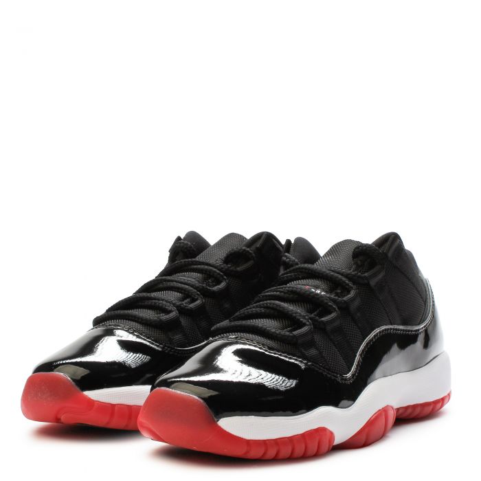 Grade-School Air Jordan 11 Retro Low Black/Varsity Red-White