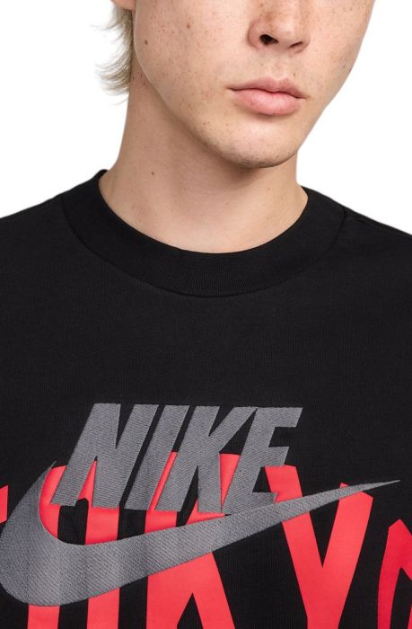 Tokyo Fleece Crew Neck Sweatshirt  BLACK/UNIVERSITY RED/WHITE