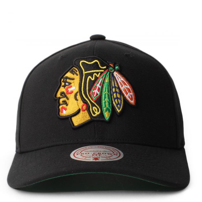 NHL Chicago Blackhawks Pro Crown Fit Snapback  Black