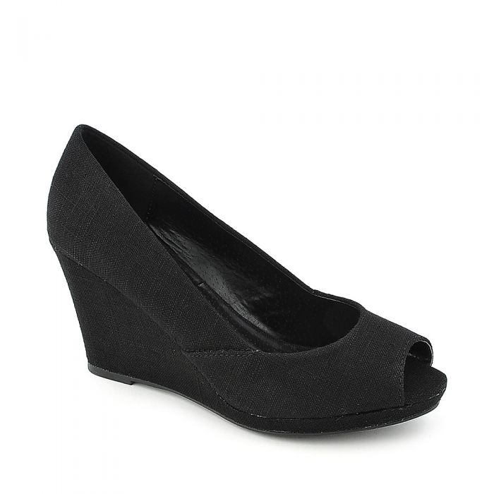 SHIEKH Women's Zolio-S Wedge Dress Shoe FD ZOLIO-S/BLK - Shiekh