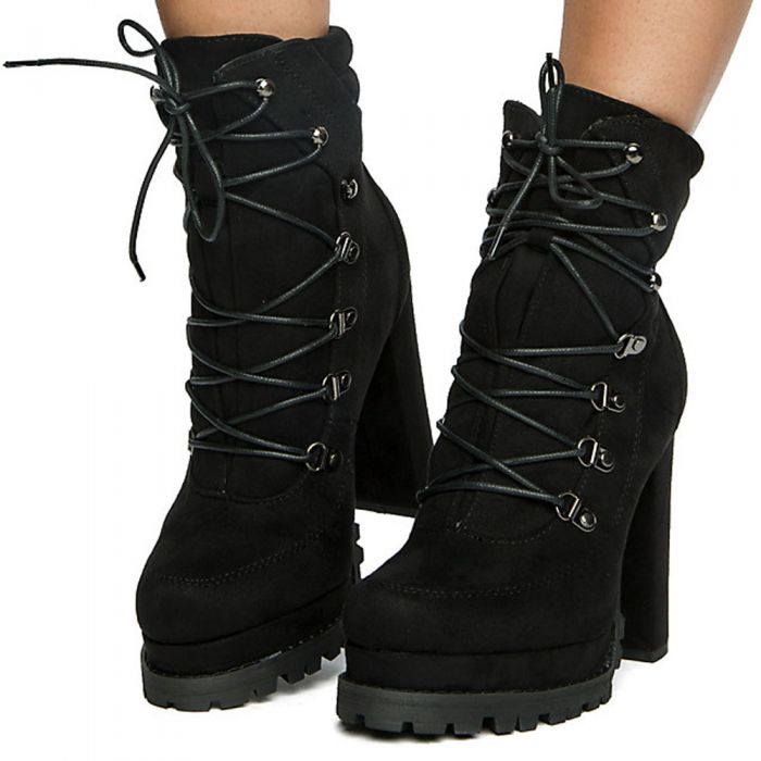 Women's Monclair-4 High Heel Boots BLACK