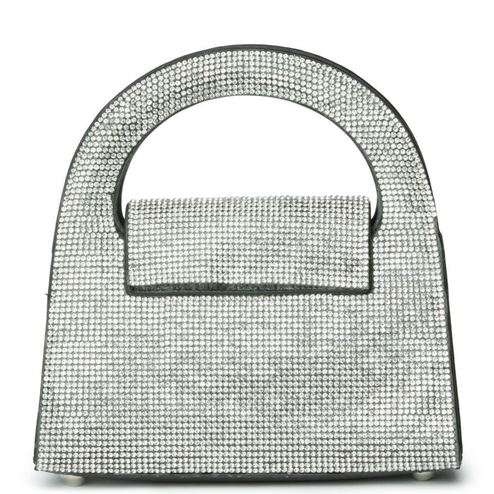 Diamond Encrusted Handbag Black