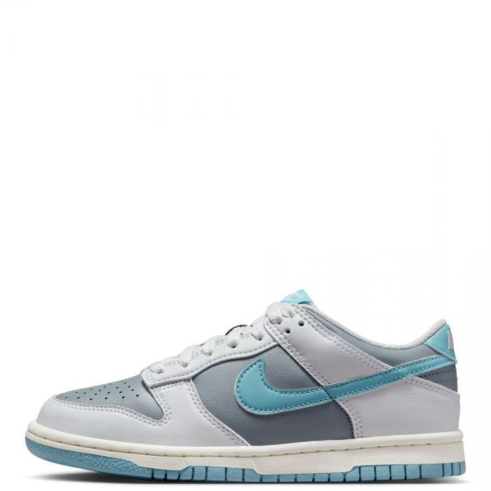 Grade-School Nike Dunk Low Photon Dust/Denim Turq-Smoke Grey-Sail
