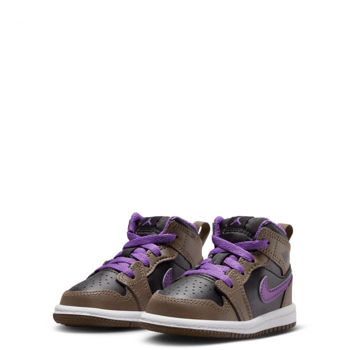 Toddler Jordan 1 Mid Palomino-Wild Berry-White