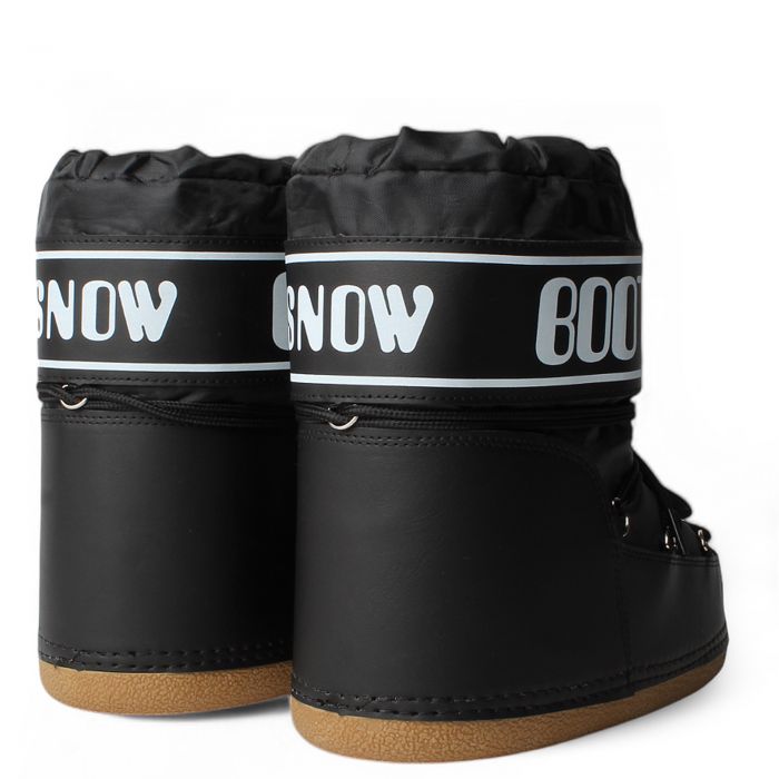 Jupiter-06 Fluffy Snow Boots Blalck