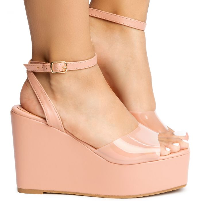 Serina-1 Wedge Heel Sandal Tine Blush