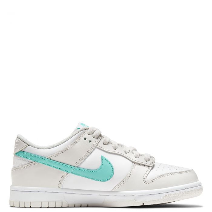 Grade-School DUNK LOW WHITE/CRIMSON BLISS-PLATINUM TINT