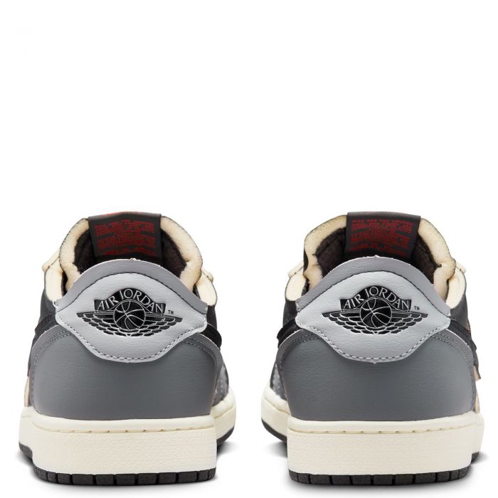 Air Jordan 1 Retro Low OG Black/Fire Red-Dk Smoke Grey