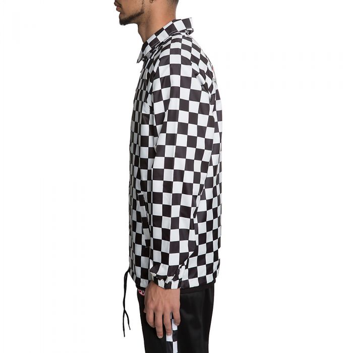 Men's Finish Line Coaches Jacket BLACK/WHITE