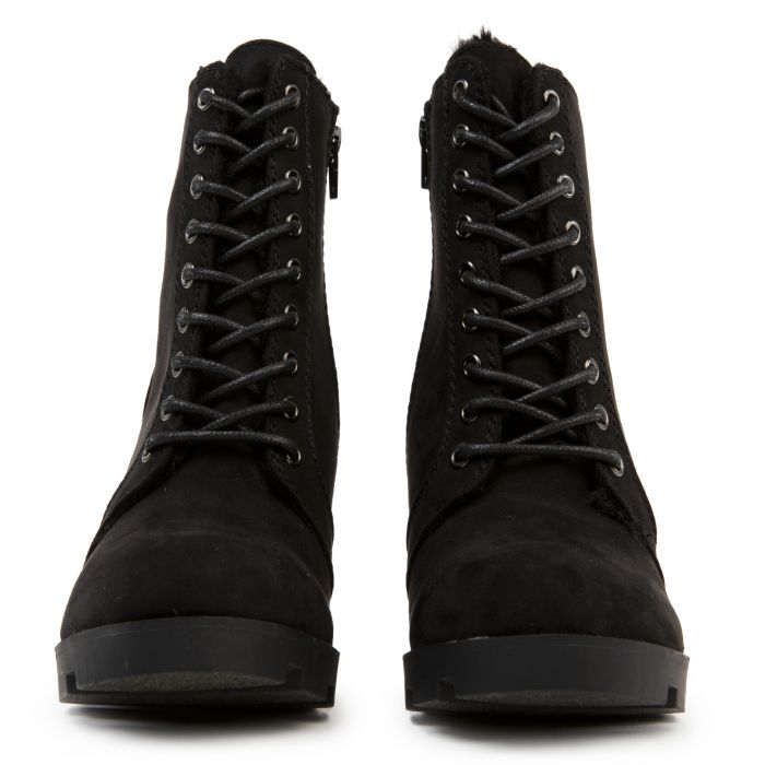 Pilate-05 Ankle Heel Booties Black