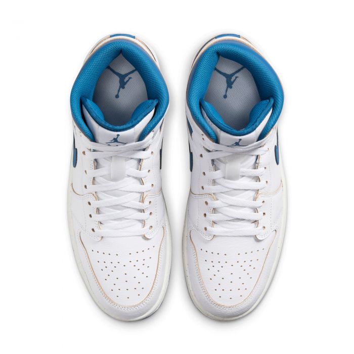Air Jordan 1 Mid SE White/Sail/Industrial Blue