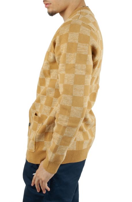 LOUIS VUITTON cardigan 1A5RAZ Checkerboard cardigan wool/Ka Stains/Nyl –