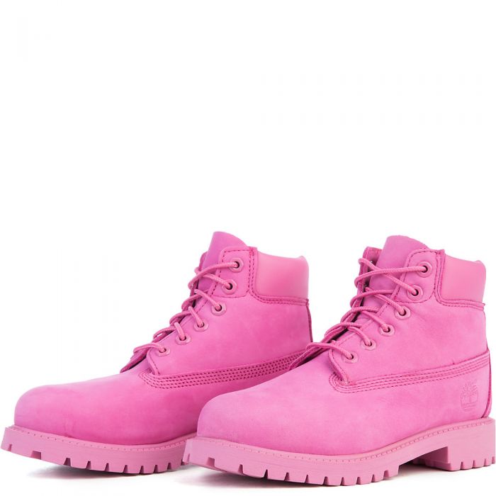 pink timberland boots with fur