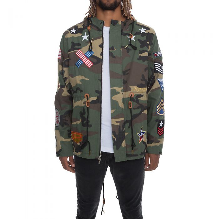 Reason camo jacket top