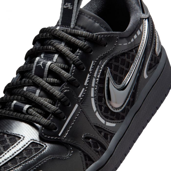 Air Jordan 1 Low Method of Make Black/Metallic Silver-White-Anthracite