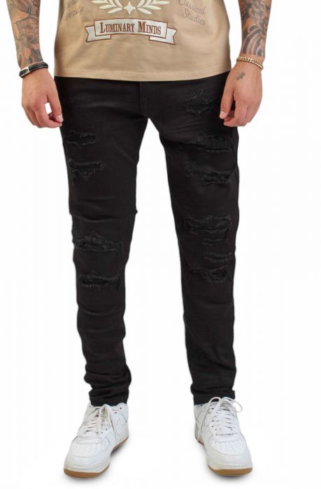 SMOKE RISE Chetty Jeans JP23532SK-BLK - Shiekh