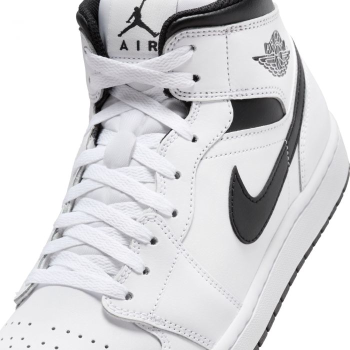 Air Jordan 1 Mid White/Black-White-Black