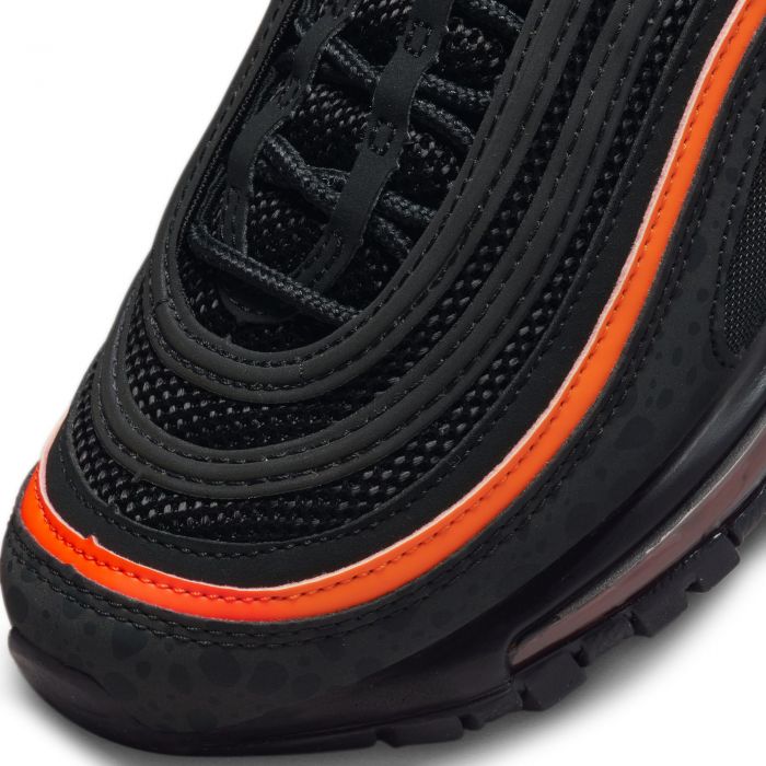 (GS) Air Max 97 Black/Black-Safety Orange