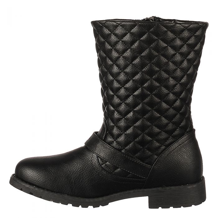 womens black mid calf dress boots