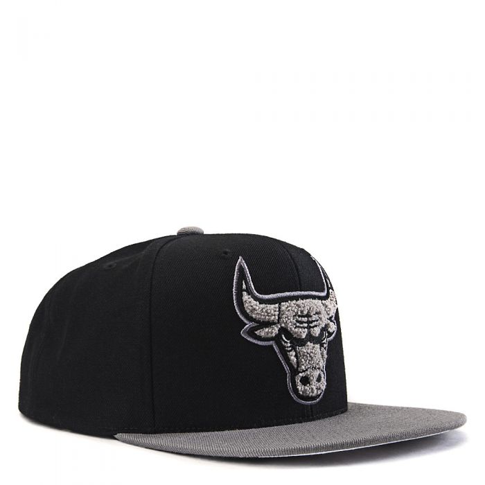 Chicago Bulls Snapback Cap BLACK/CHROME