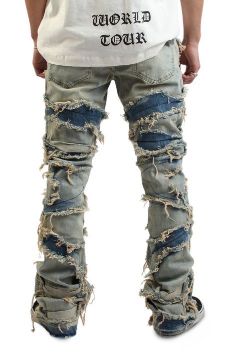 Chaos Stacked Shredded Jean