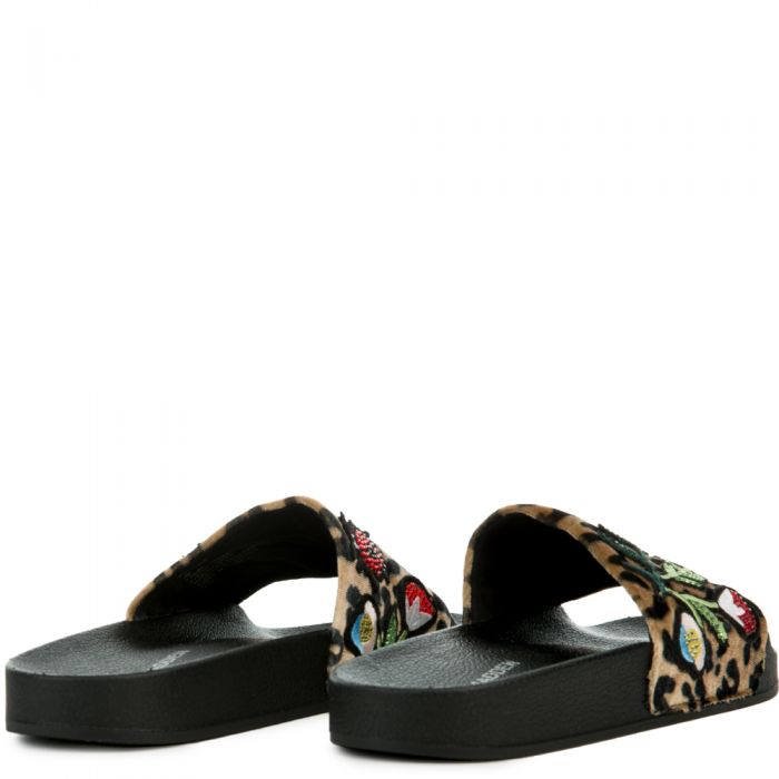 Women's Patches Slide in Multi LEOP MULTI