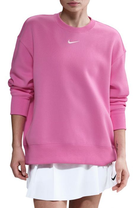 Sportswear Phoenix Fleece Oversized Crew-Neck Sweatshirt Playful Pink/Sail