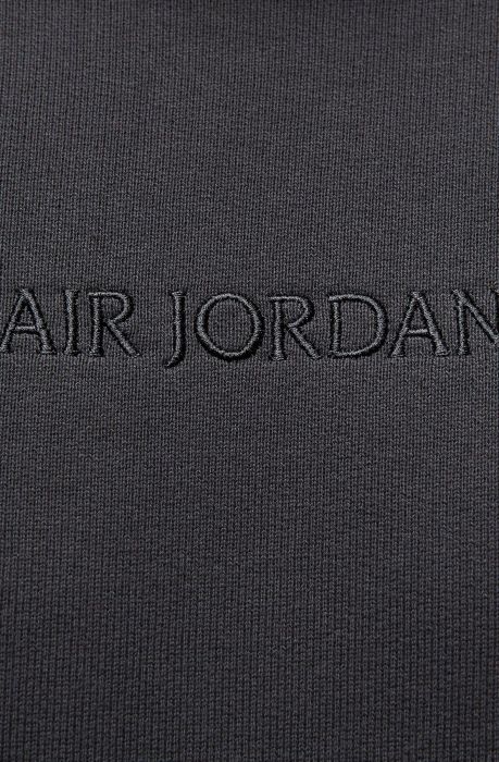 Air Jordan Wordmark Fleece Crewneck Sweatshirt Off Noir