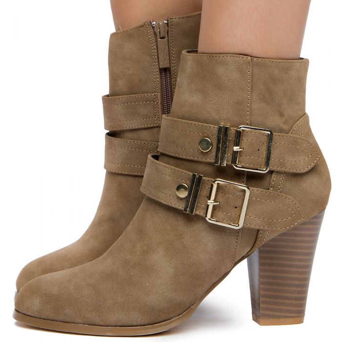 Shiekh Womens Grassy Ankle Boot Taupe
