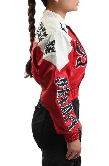 Rodeo Cropped Jacket  Red/White