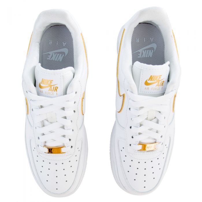 Nike Air Force 1'07 Essential White Metallic Gold Black CT1989-100 - SepRun