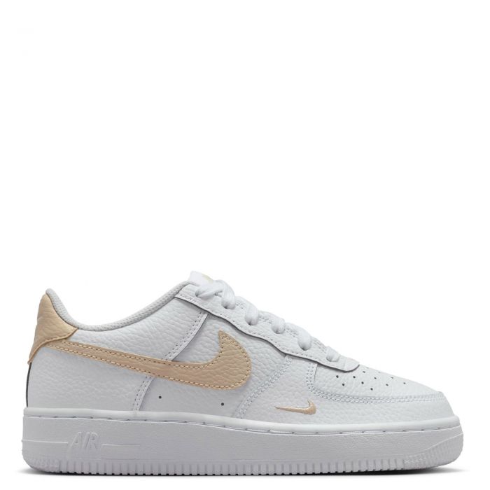Grade-School Nike Air Force 1 White/Rattan