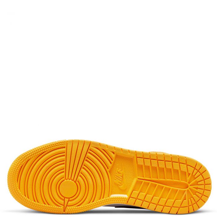 (GS) Jordan 1 Mid Taxi/Black-White