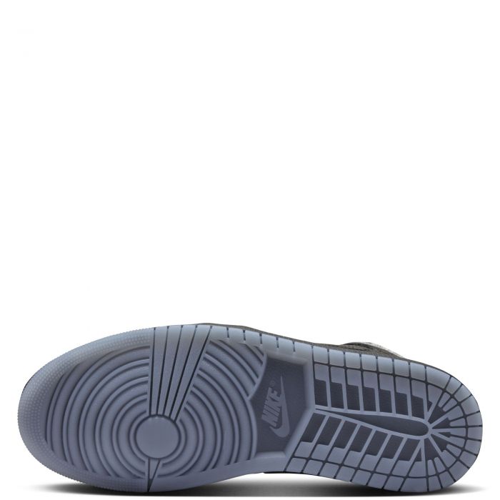 Air Jordan 1 Mid SE BLACK/BLACK-WHITE-WOLF GREY