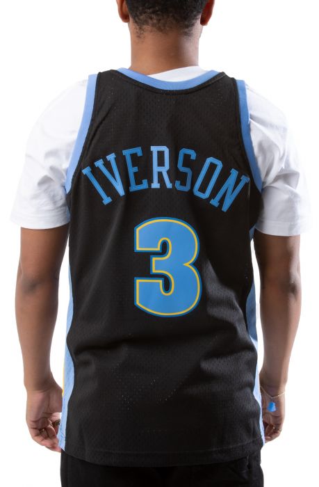 MITCHELL AND NESS Allen Iverson Denver Nuggets 2006-07 Swingman Jersey ...