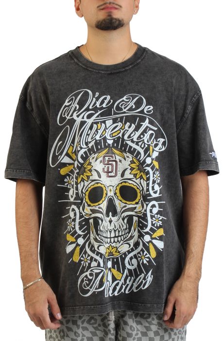 MLB San Diego Padres Eternal Skull T-Shirt  Washed Black