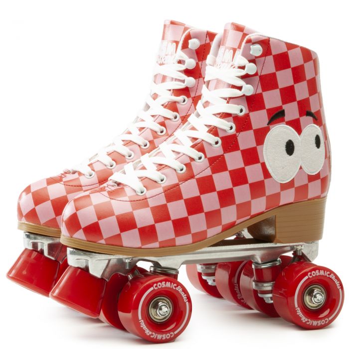 Veronica Checker Roller Skates Rose