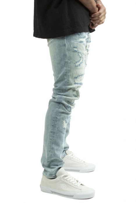 Carve Shredded Jeans  Light Blue