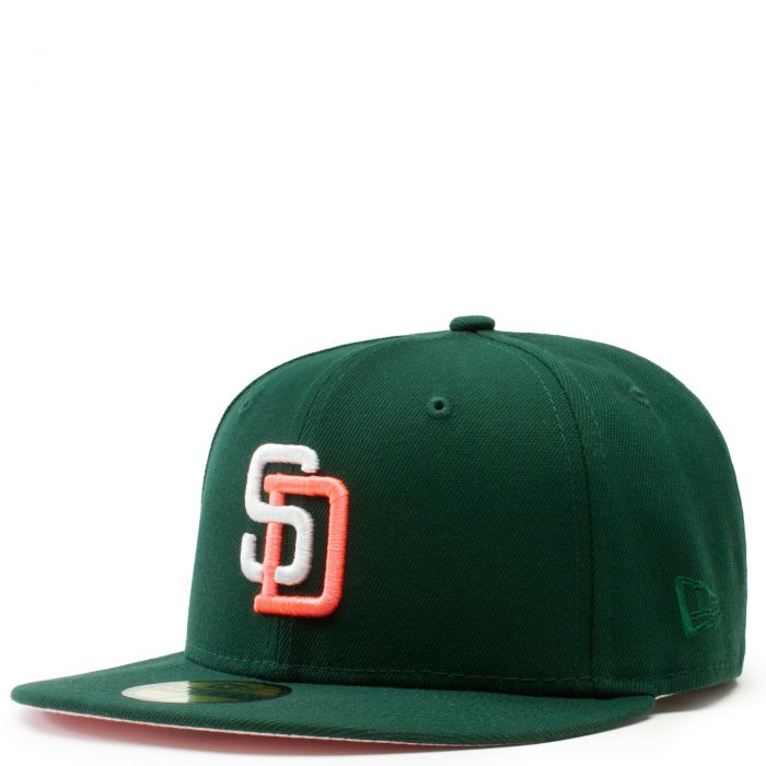 Brown San Diego Padres Green Bottom 1978 World Series Side Patch New Era 59FIFTY Fitted 71/4