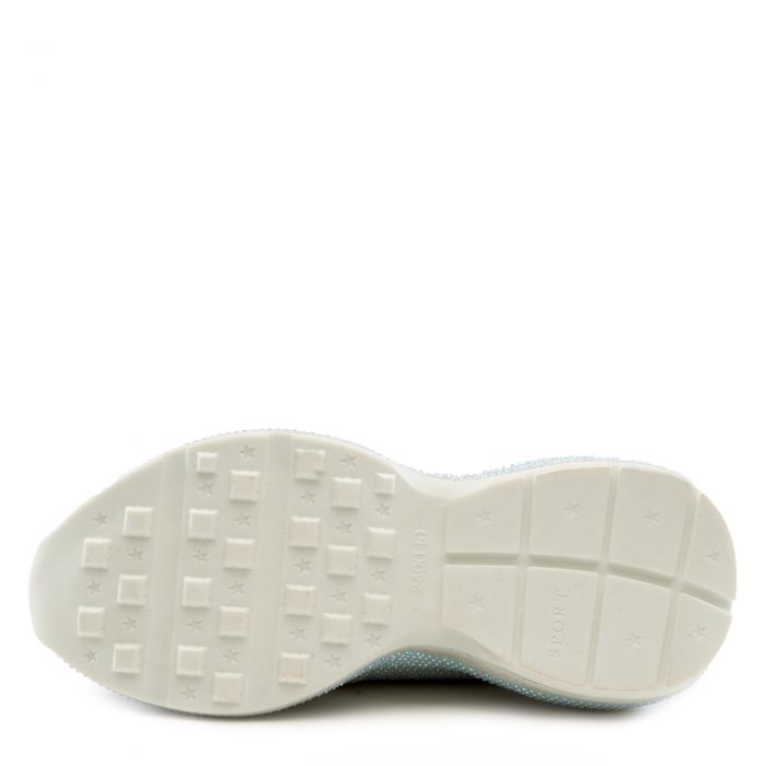 Queendom-2 Chunky Bedazzled Sneaker Silver