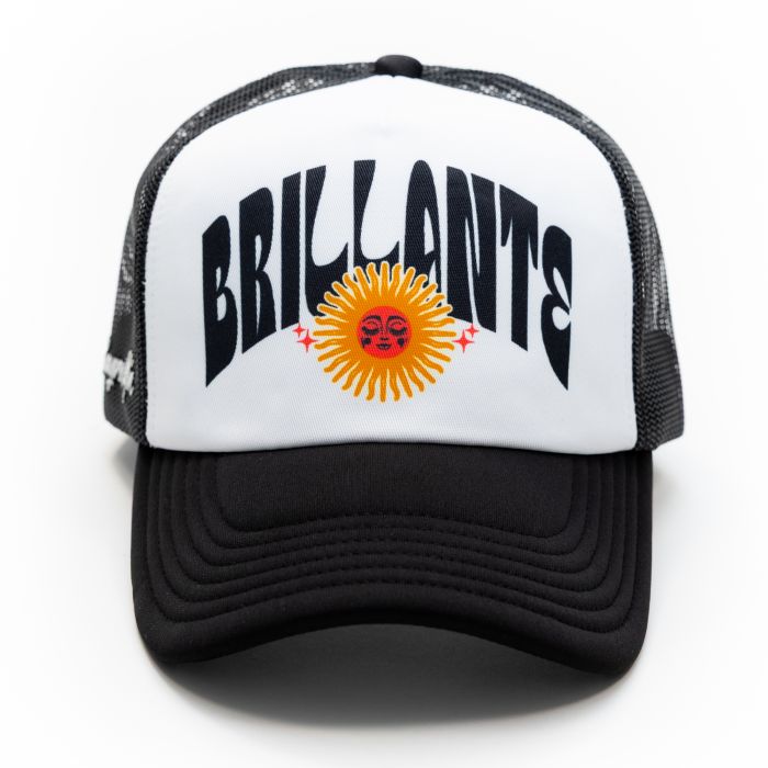 Brillante Trucker Hat  Black/White