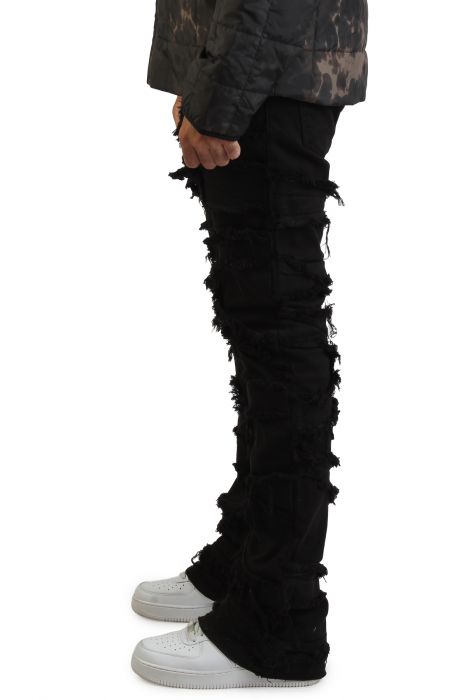 Khaos Shredded Jean Black